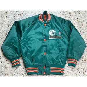 Chalk Line NFL Vintage Miami Dolphins Snap Button Toddler Bomber Jacket Size 6/8